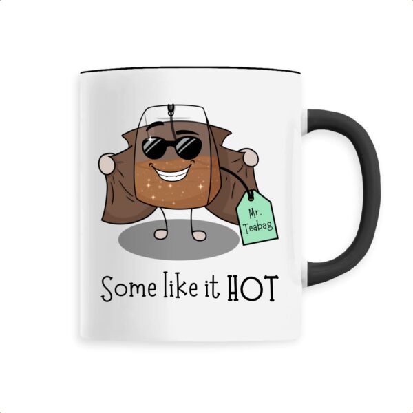 Some Like It Hot Mug céramique bord du mug et anse en noir