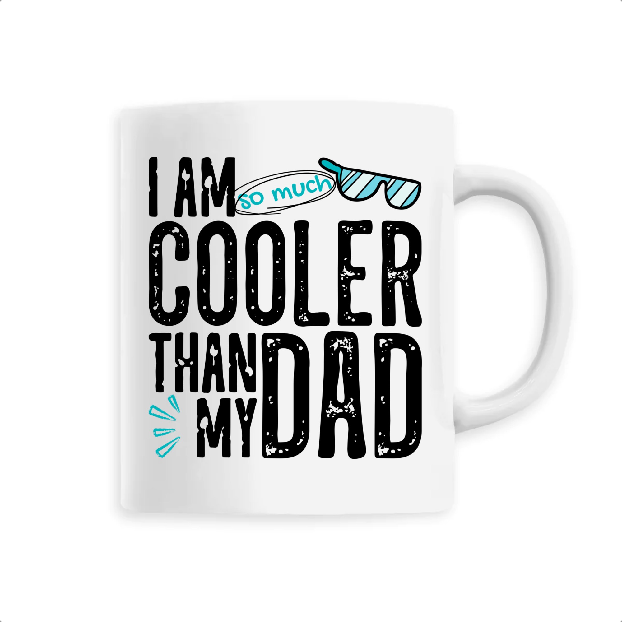 I am cooler than my dad Mug céramique